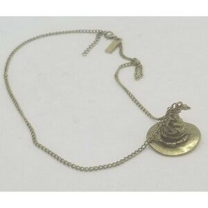 Harry Potter & Deathly Hallows Necklace Magic Golden Sorting Hat Pendant Charm